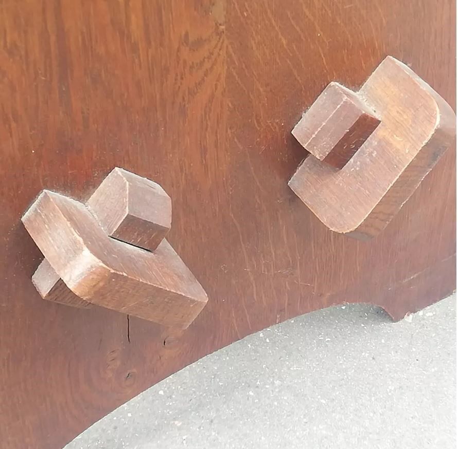 Brutalist side table 50s