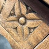 Vintage wooden bobbin console / side table