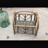 Bamboo magazine rack, 1970s