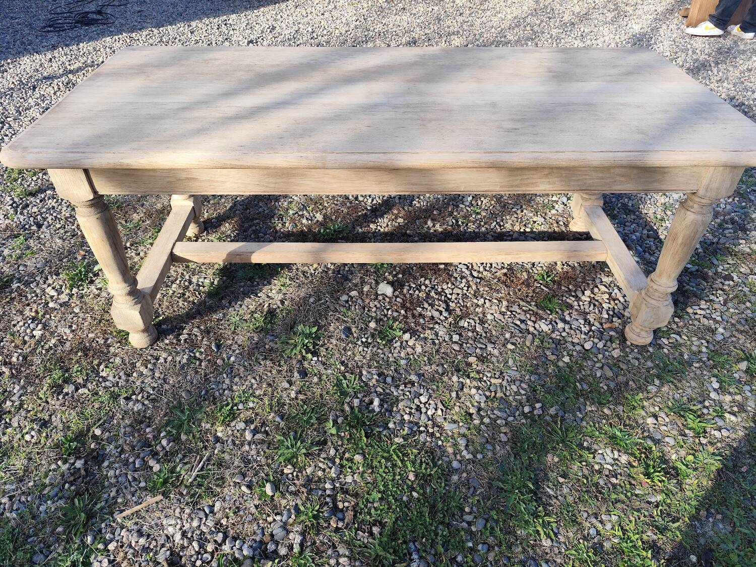 Farmhouse table with extensions