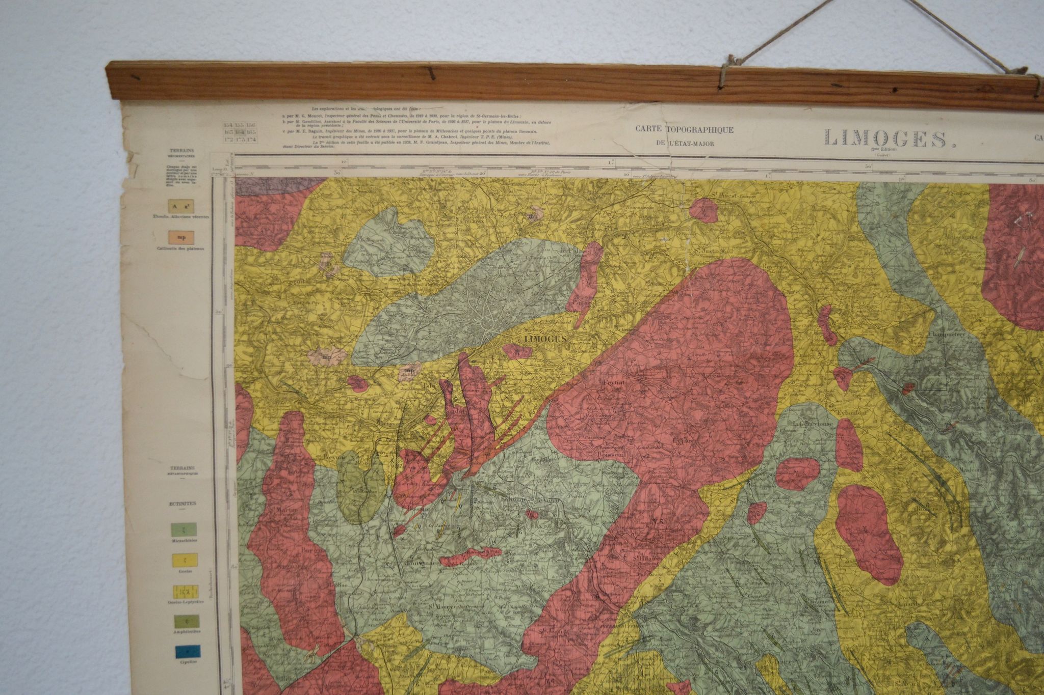 Topographic map of the General Staff of Limoges and its surroundings - 1907