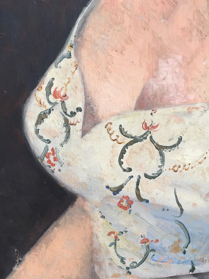 Portrait oil o canvas 20th Cty