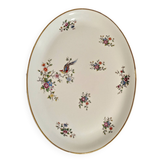 Plat ovale en porcelaine de Limoges