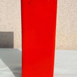 Red ceramic vase