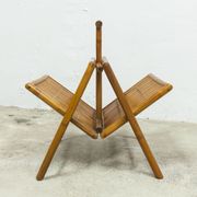 Porte revue en bambou pliable 1960