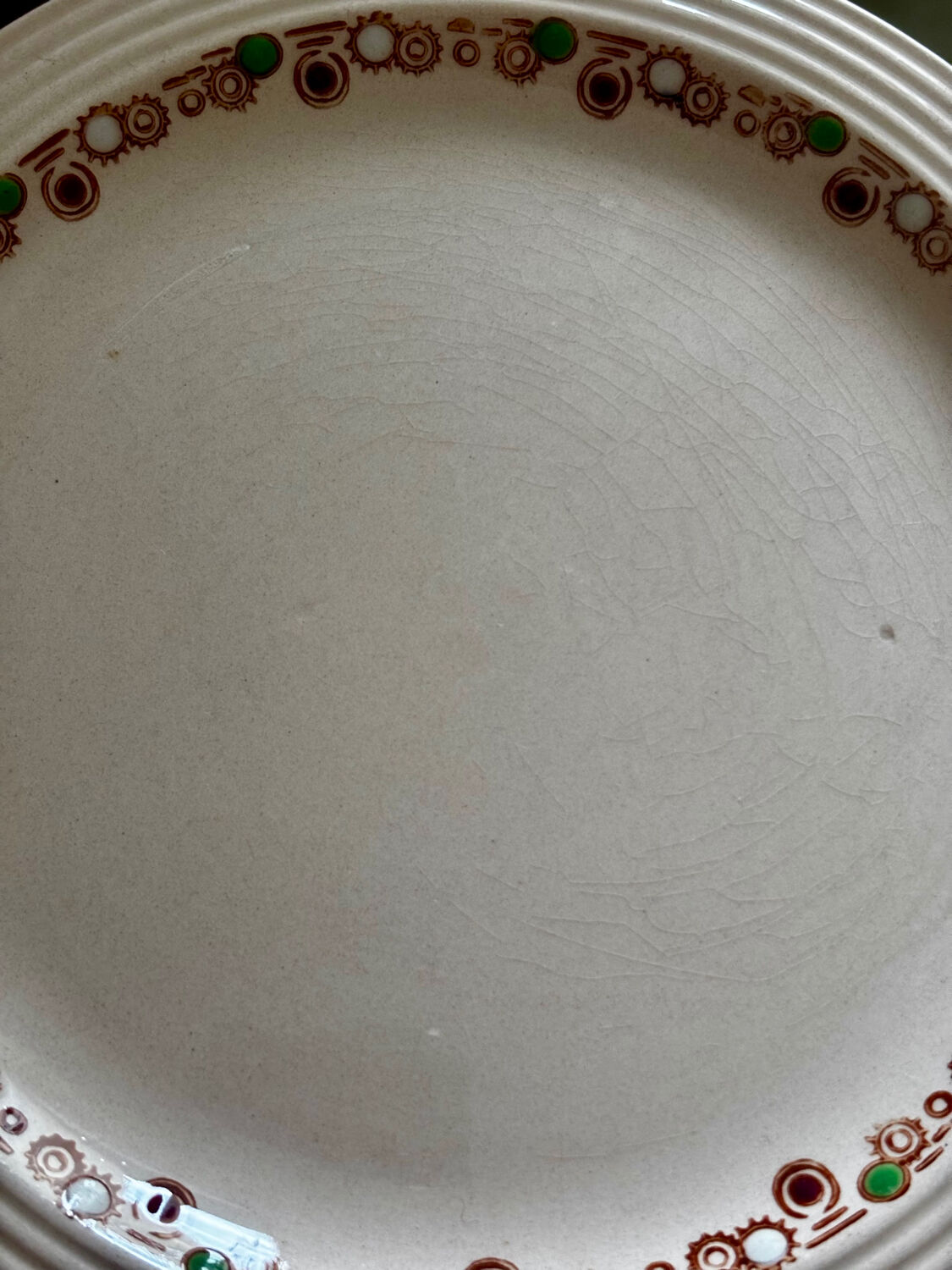 Vintage set of 6 Longwy Betty dessert plates.