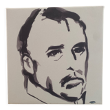 Man - portrait on canvas