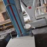 Vintage blue metal market balance, double-sided, mechanical dial from the 1960s.