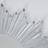 Baccarat. “Star” mirror in crystal, backlit. 21st century.