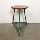 Green Industrial Workshop Stool, 1960s