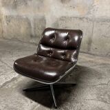 Fauteuil chauffeuse par Charles Pollock pour Knoll, années 70