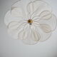 Suspension florale coton et rotin - suspension fleur.