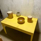 Yellow farm table