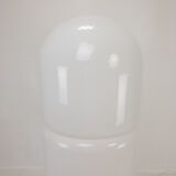 Italian opaline glass zea floor lamp by Salocchi for Lumenform, 1970s
