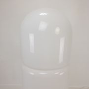 Italian opaline glass zea floor lamp by Salocchi for Lumenform, 1970s