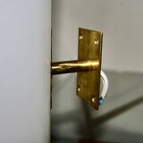 Vintage brass and polymethacrylate wall light denmark 1960