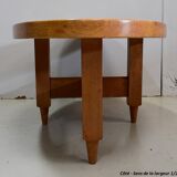 Table de salon en chêne massif, par R. Guillerme et J. Chambron, éditions « Votre Maison » 1960