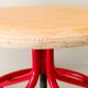 Adjustable vintage workshop stool