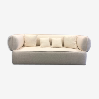 3/4-seat sofa off-white buckle