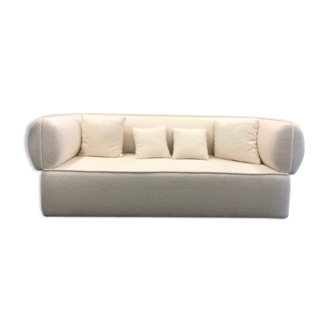 3/4-seat sofa off-white buckle