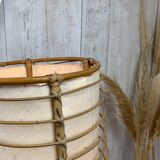 Vintage rattan floor lamp