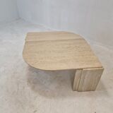 Italian travertine coffee table, 1980's