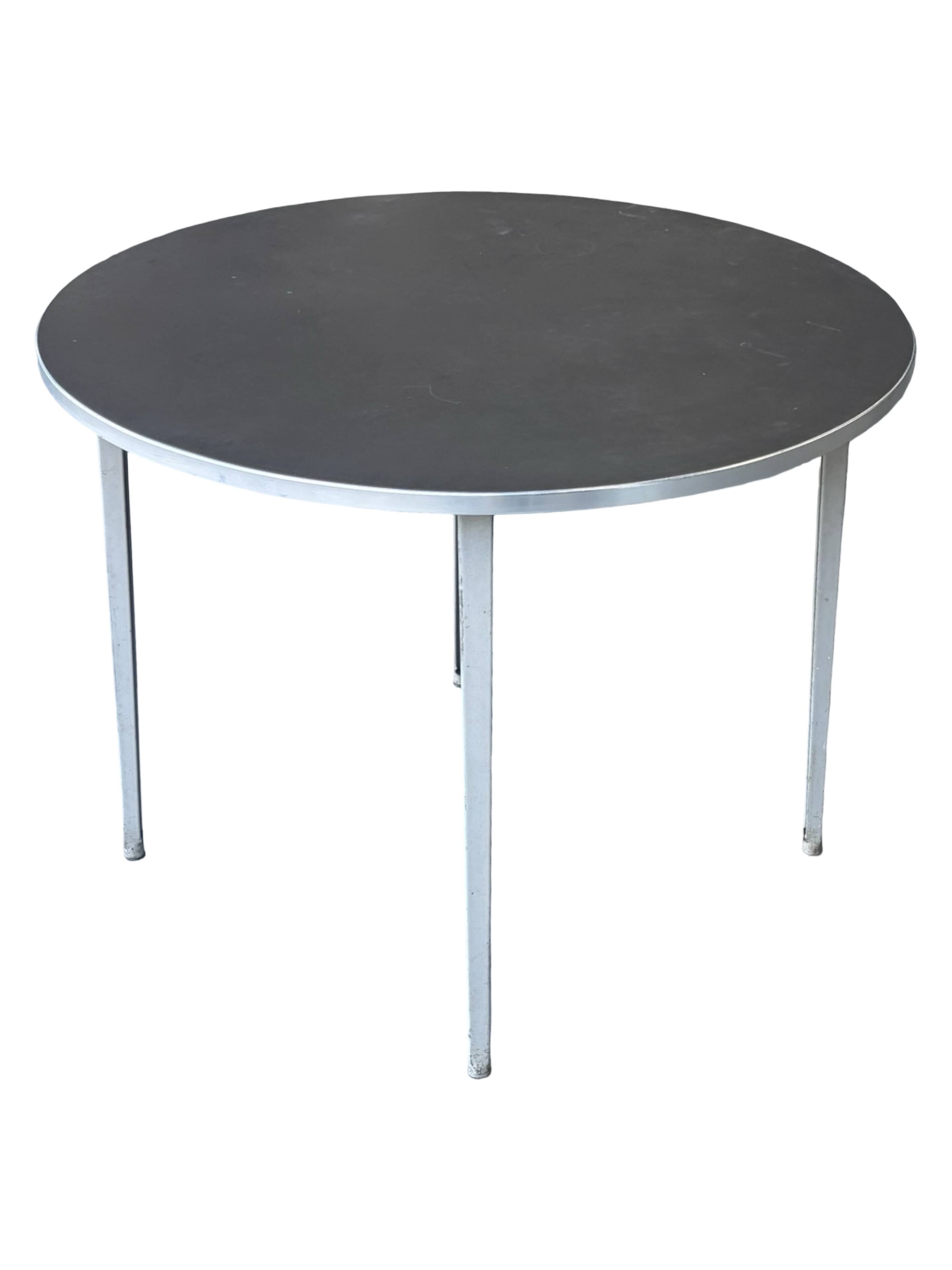 Friso Kramer Reform table round with linoleum top 1960