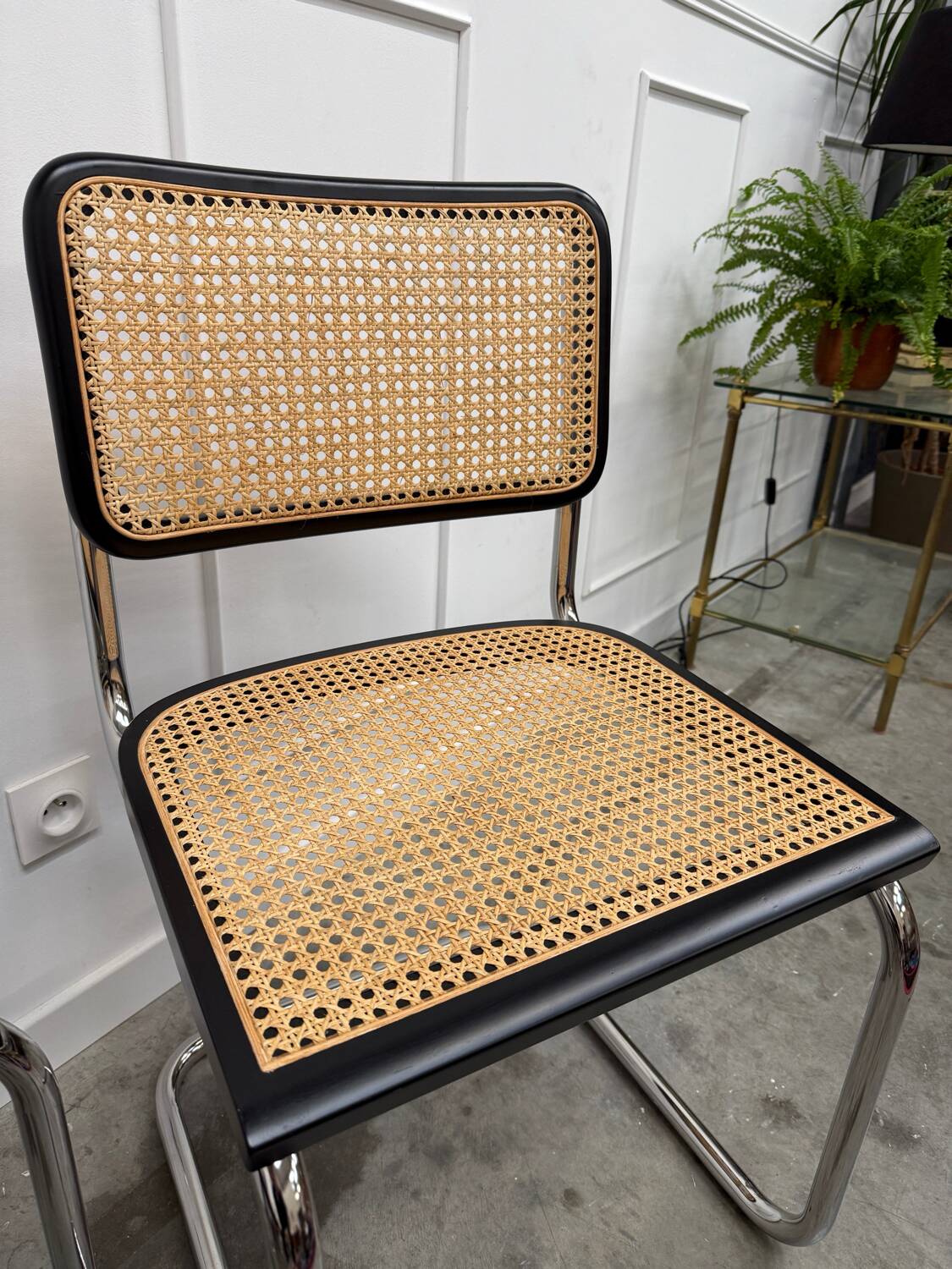 Paire de chaises B32 noires