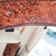 Old oval mirror, shabby chic