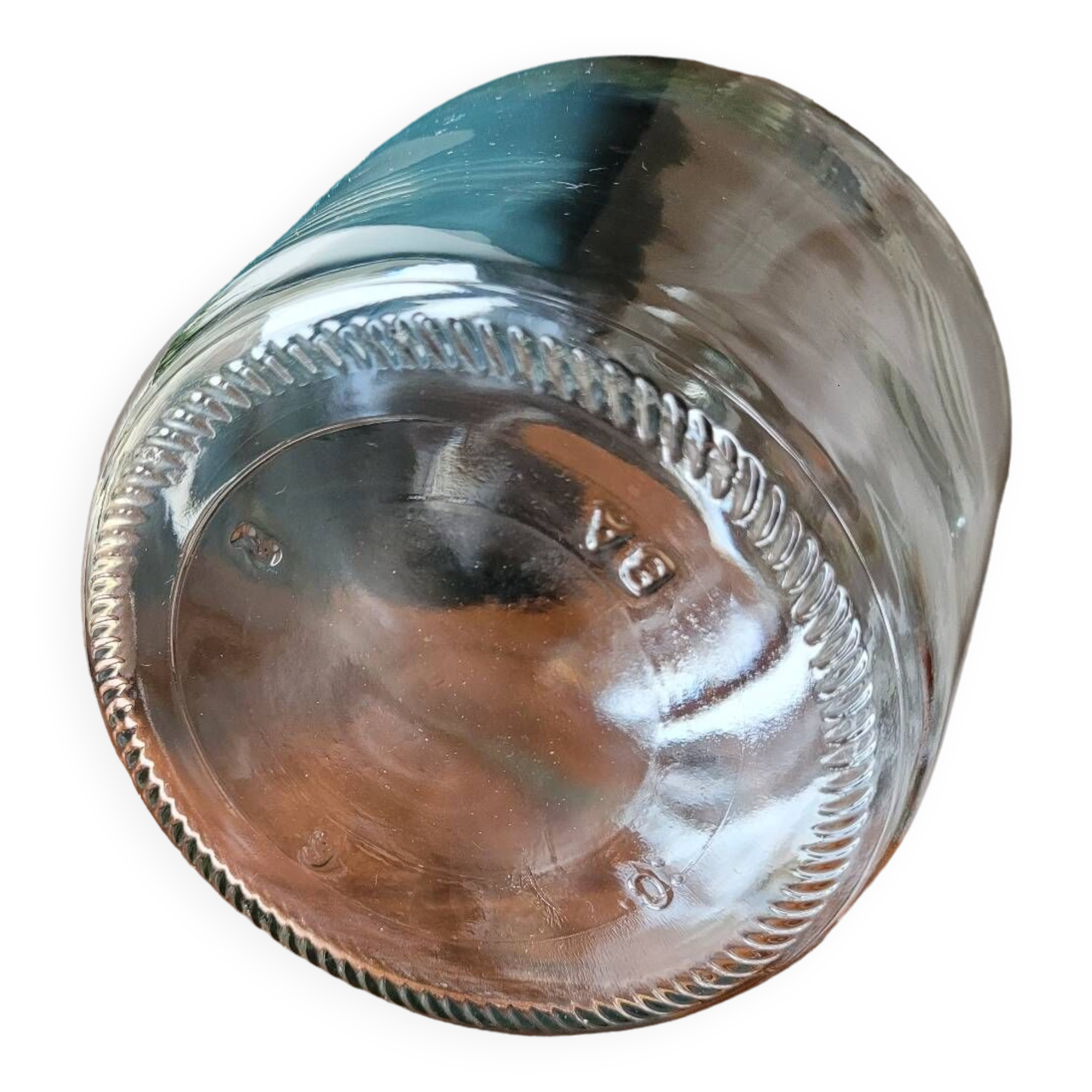 Transparent demijohn vase