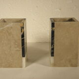 Marble bookends 12 x 7 cm