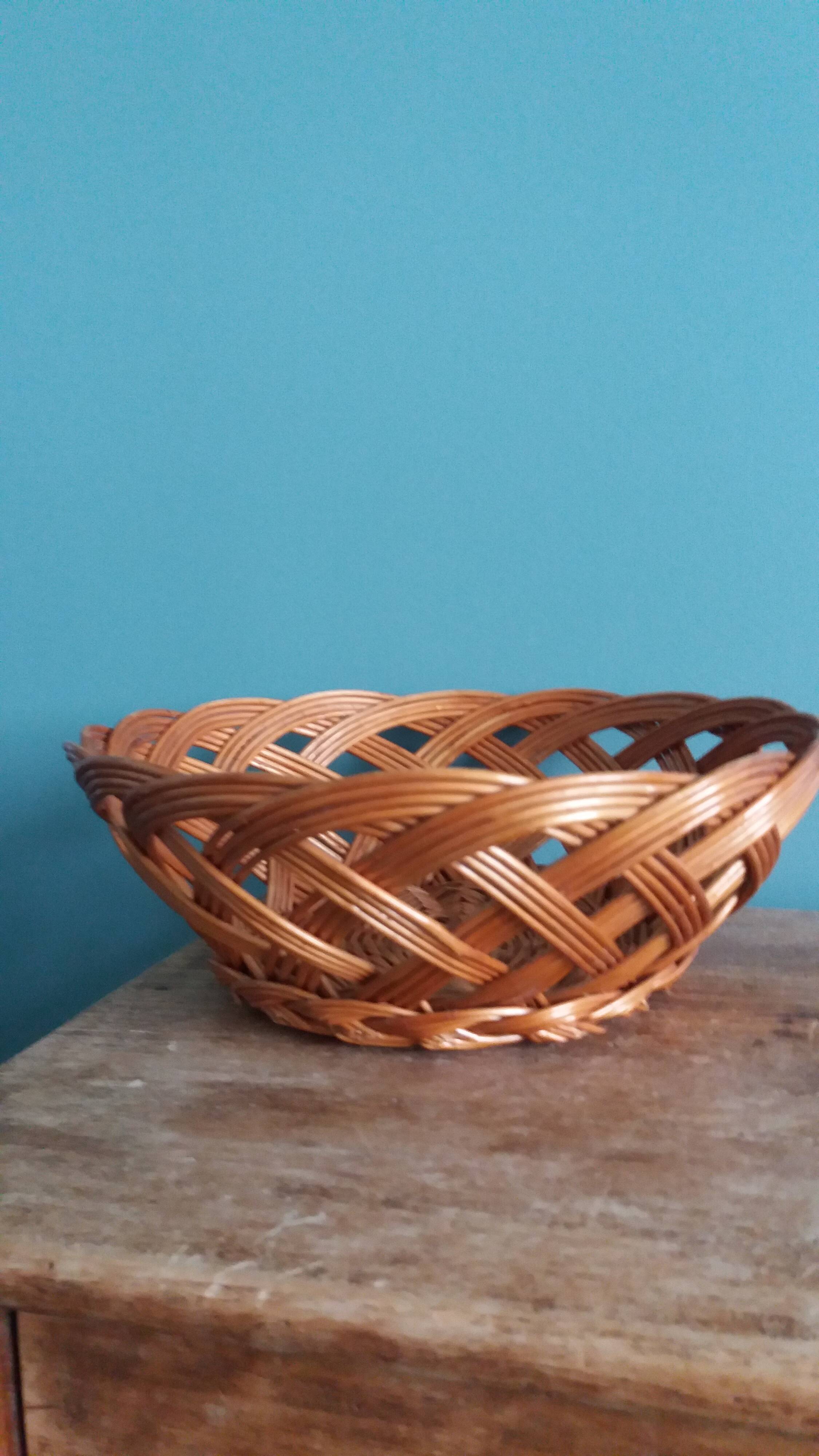 Wicker basket, 24 cm basket bowl