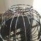 Modernist chrome metal fruit bowl – 1970s/80s