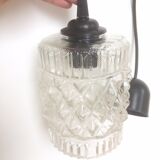 Chiseled glass suspension