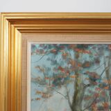 Painting „The Forest Road”, Scandinavian design, 1970s