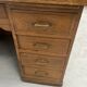 Oak and veneer counter or desk