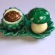 Vintage ceramic lot autumn salt pepper mushroom chestnut