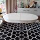 Italian table in white formica and chrome legs