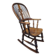 Chaise à Bascule Windsor Antique du 19ème Siècle