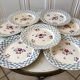 Set of 8 flat plates Digoin Sarreguemines 30s 40s