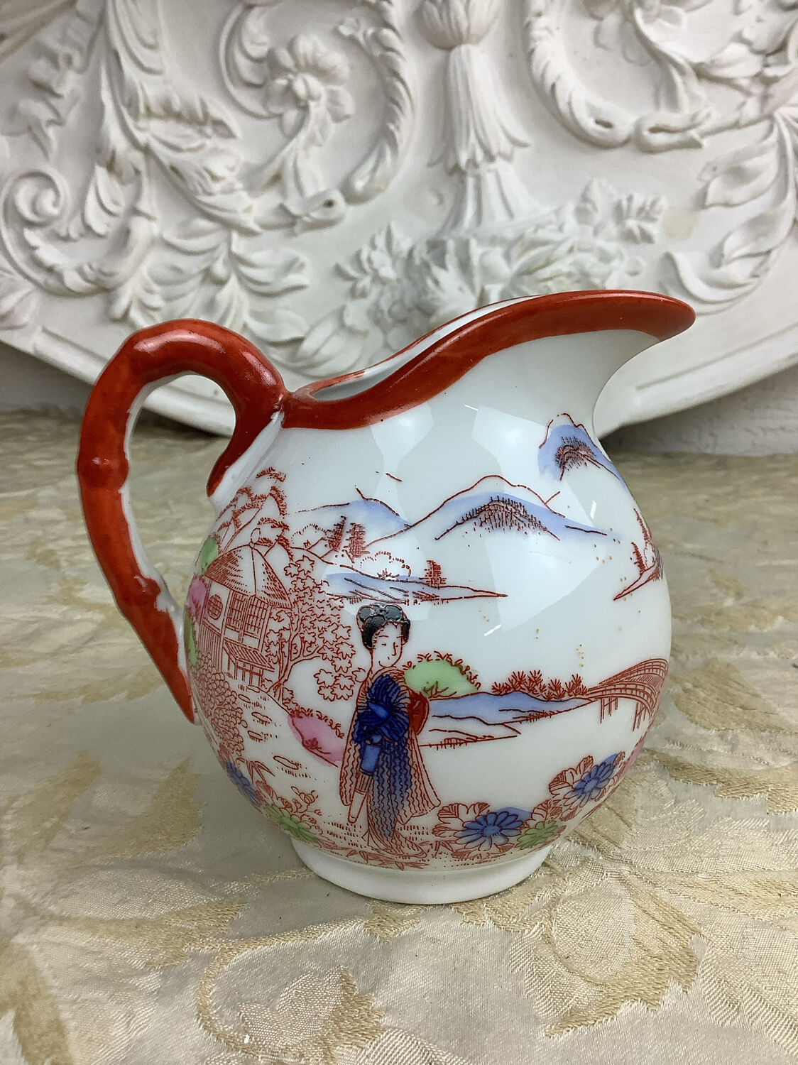 Antique Japanese porcelain cream jug