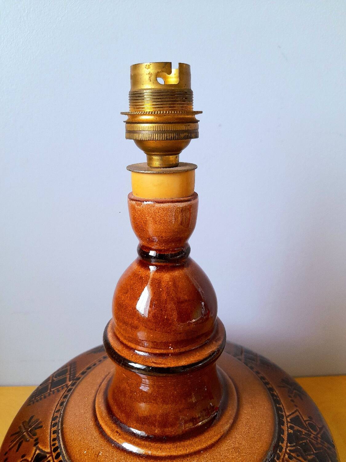 Ceramic lamp base 1960