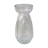 Bulb vase, hyacinth, pressed glass, molded