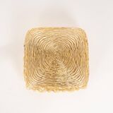 Amber glass wall light in the shape of a fingerprint, Germany, 1970s.