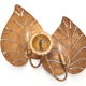 Applique italienne à feuilles tropicales, 1970