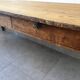 Authentic vintage farmhouse table from the 1950s in solid oak.