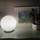Lampe globe vintage en verre 1980