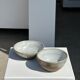Duo of small brown bowls and speckled glazed ceramic (1top + 1bottom)