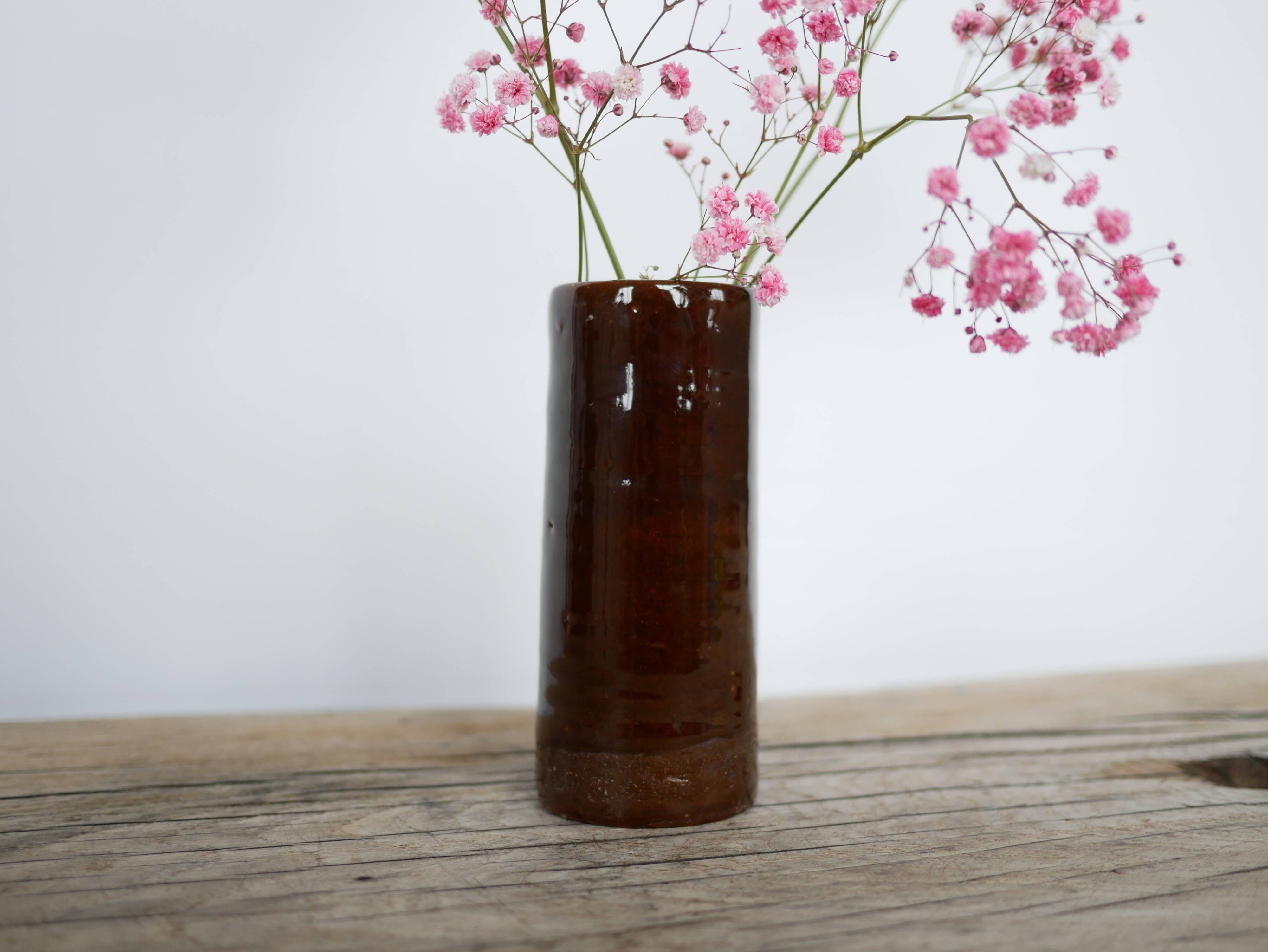 Vase vintage en grès émaillé