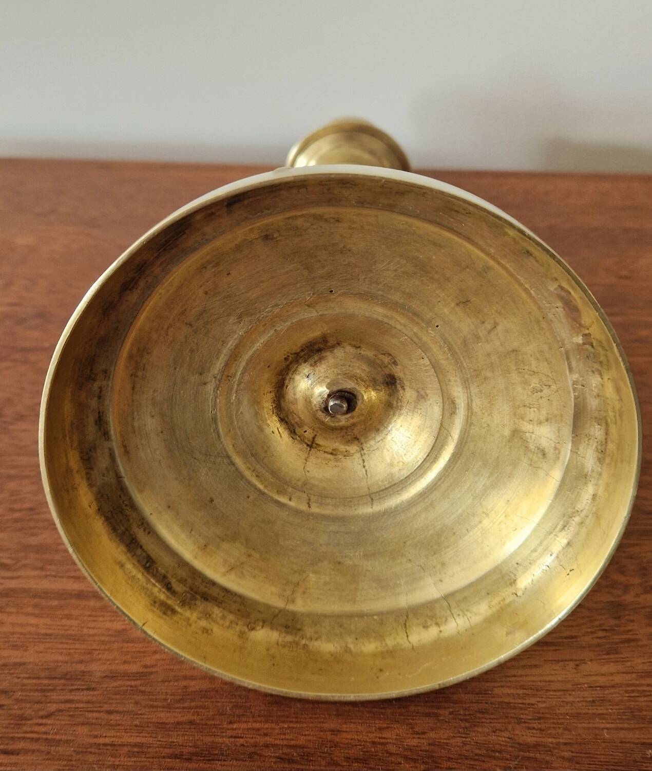 Two gilded bronze candlesticks, 19th century